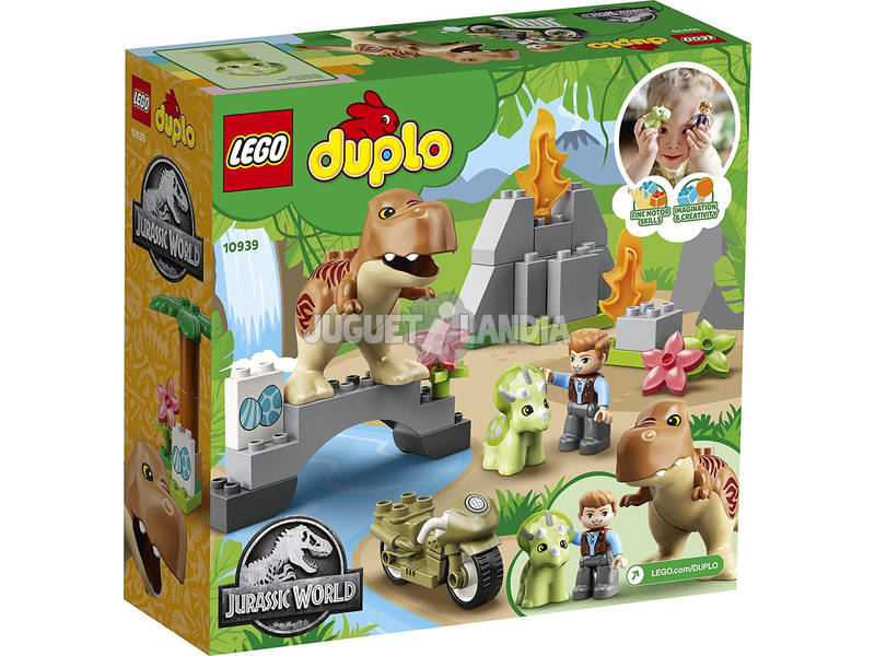 Lego Duplo Jurassic World Fuga do T-Rex e o Triceratops 10939