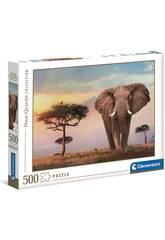 Puzzle 500 Tramonto in Africa Clementoni 35096
