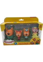 Kids E Cats Pack 4 figurines articulées 8 cm. Bizak 6317 5006