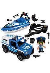 Pinypon Action Pick Up & Polizeiboot Famosa 700016265
