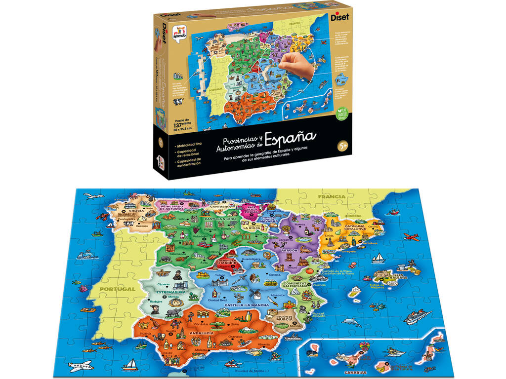 Provinzen und Autonomien Spaniens Diset 68942