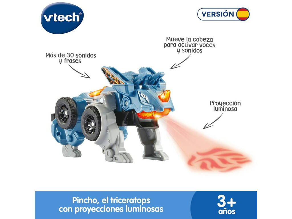 Switch & Go Dinos Pincho El Triceratops Vtech 542922