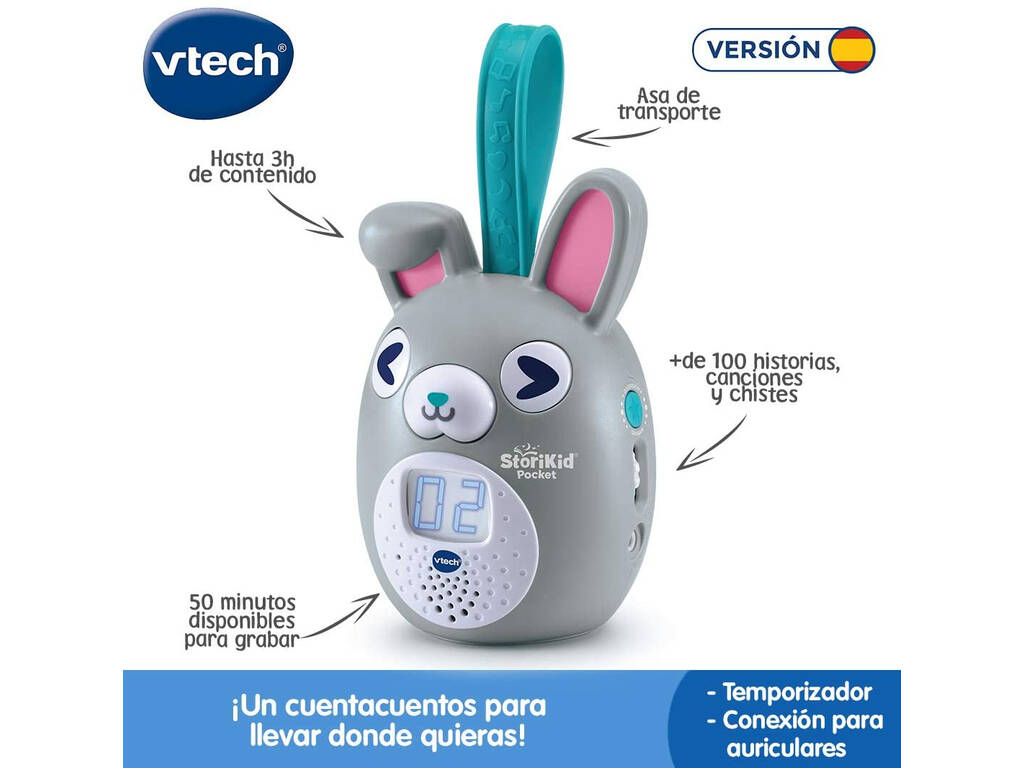 Story Kid Pocket Gris Cuentacuentos Vtech 613767