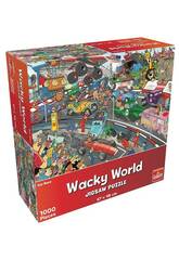 Puzzle 1.000 Wacky World Carrera De Coches Goliath 918556