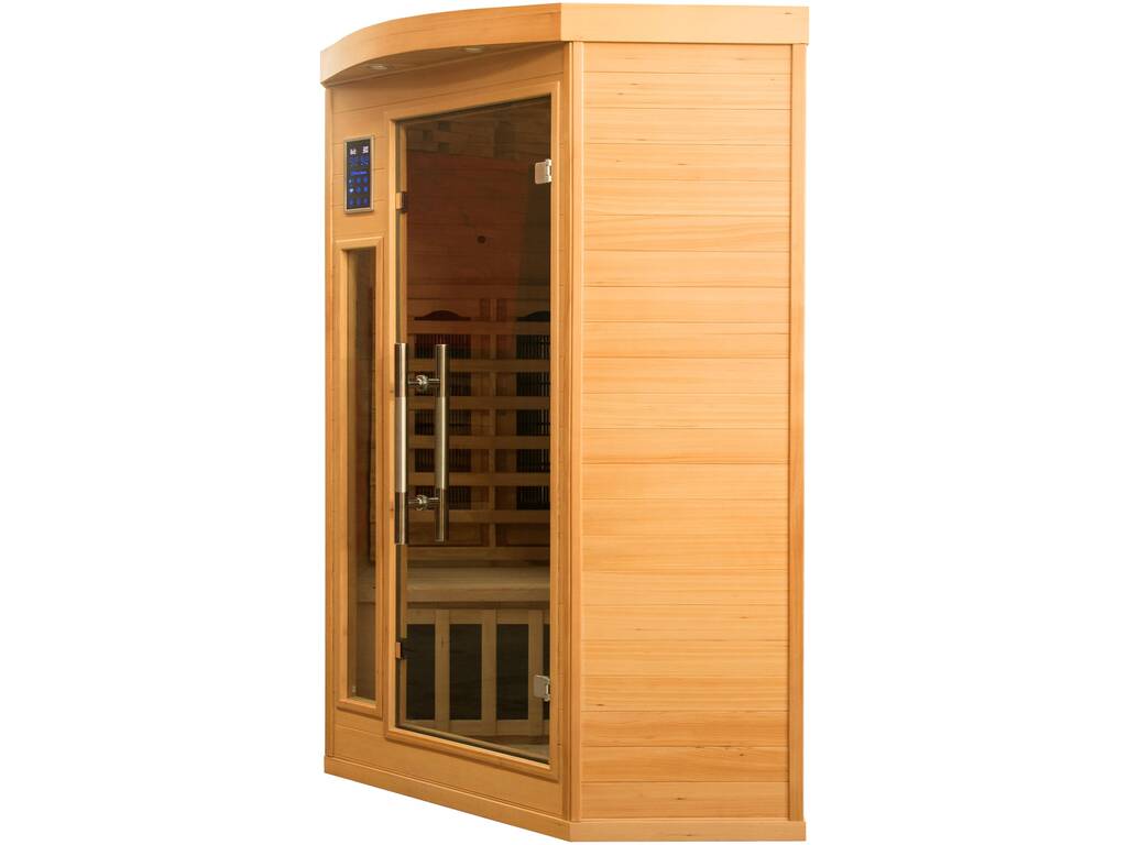 Sauna a infrarossi angolare Apollon 2C da 2 posti 190x120x120 cm