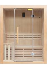 Sauna tradizionale Sense 3 posti Pacchetto completo Poolstar SN-SENSE-3PK