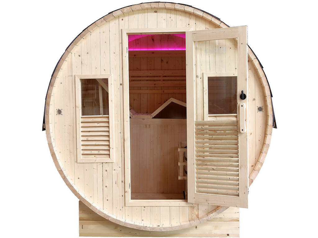 Sauna da esterno Gaïa Bella 3 posti 220x205x160 cm