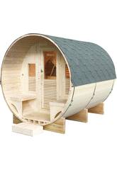 Sauna de Exterior Gaa Luna de 6 Plazas de 220x205x250 cm