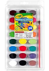 24 aquarelles lavables Crayola 528