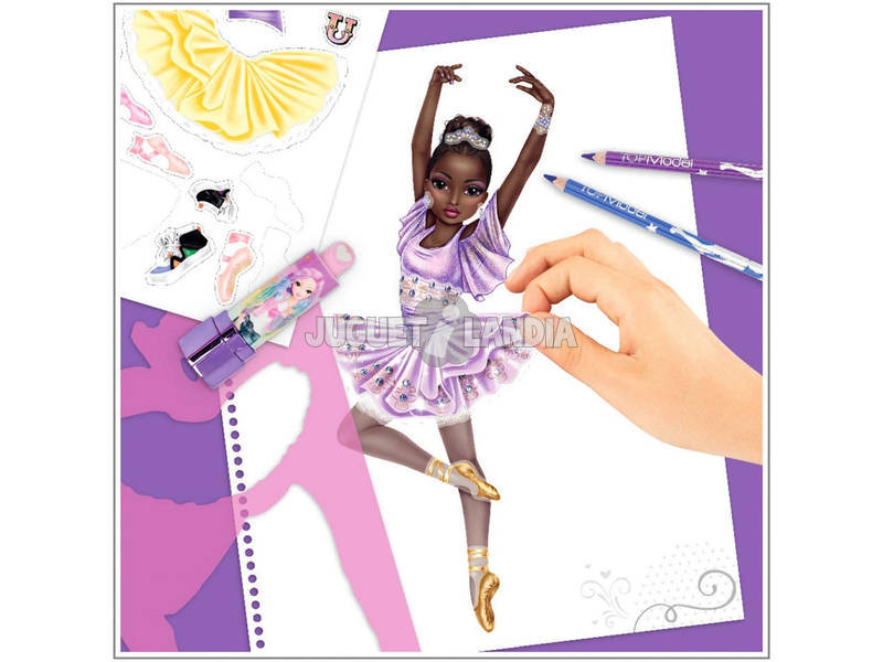 Top Model Dance Cuaderno de Colorear y Crear Depesche 11453