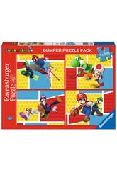 Super Mario Puzzle 4x100 Piezas Ravensburger 5195
