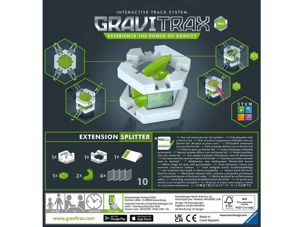Gravitrax Pro Extension Splitter Ravensburger 26170
