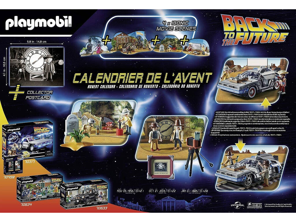 Playmobil Calendrier de l'Avent Retour vers le futur 70576