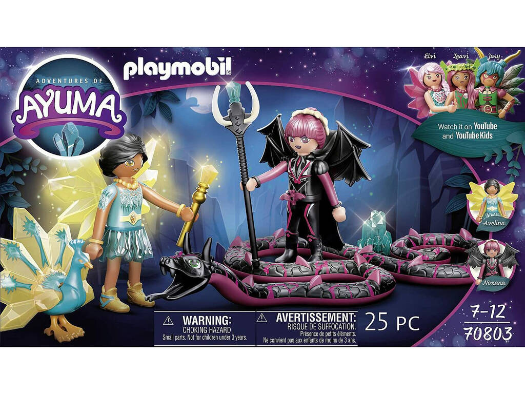 Playmobil Ayuma Cristal Fairy y Bat Fairy con Animales del Alma
