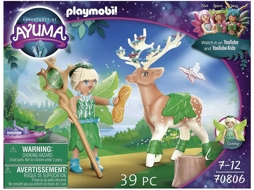 Playmobil Ayuma Forest Fairy com Animal do Alma 70806