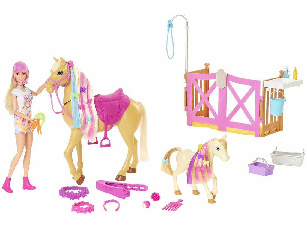 Barbie com Cavalo e Pônei Mattel GXV77