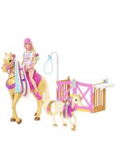 Barbie avec Cheval et Poney Mattel GXV77