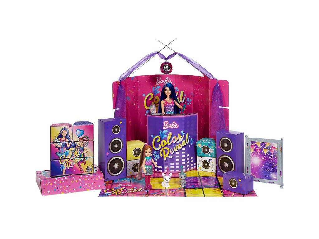 Barbie Color Reveal Set Fiesta Sorpresa Mattel GXJ88