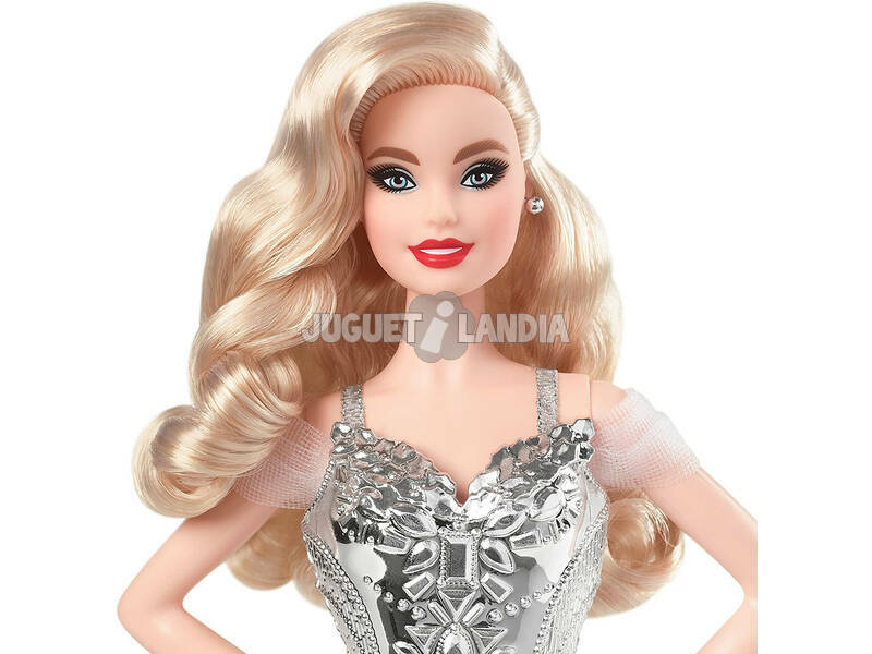 Barbie Colección Signature Felices Fiestas Ondas Rubias Mattel GXL18