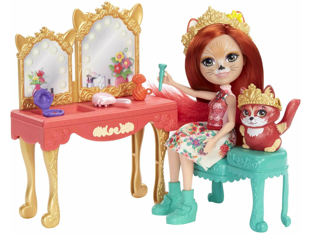 Royal Enchantimals Fabrina Fox avec table à langer victorienne Mattel GYJ05