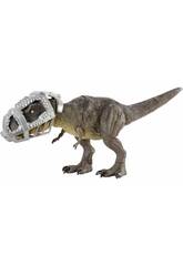 Jurassic World tirannosauro rex pedata e attacco Mattel GWD67