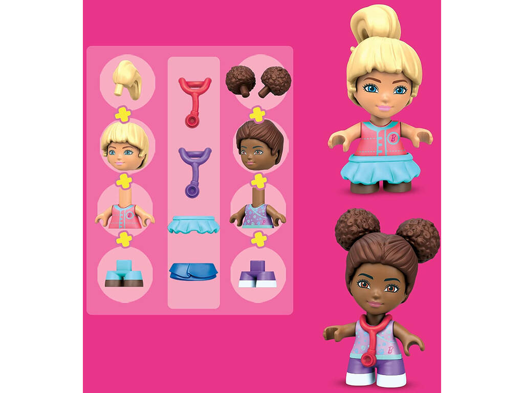 Barbie Mega Construx Estación de Cuidado para Animalitos Mattel GYH09
