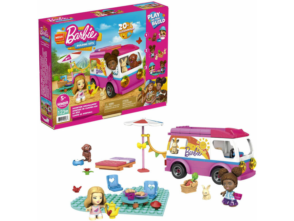 Barbie Mega Construx Camper von Abenteuer Mattel GWR35