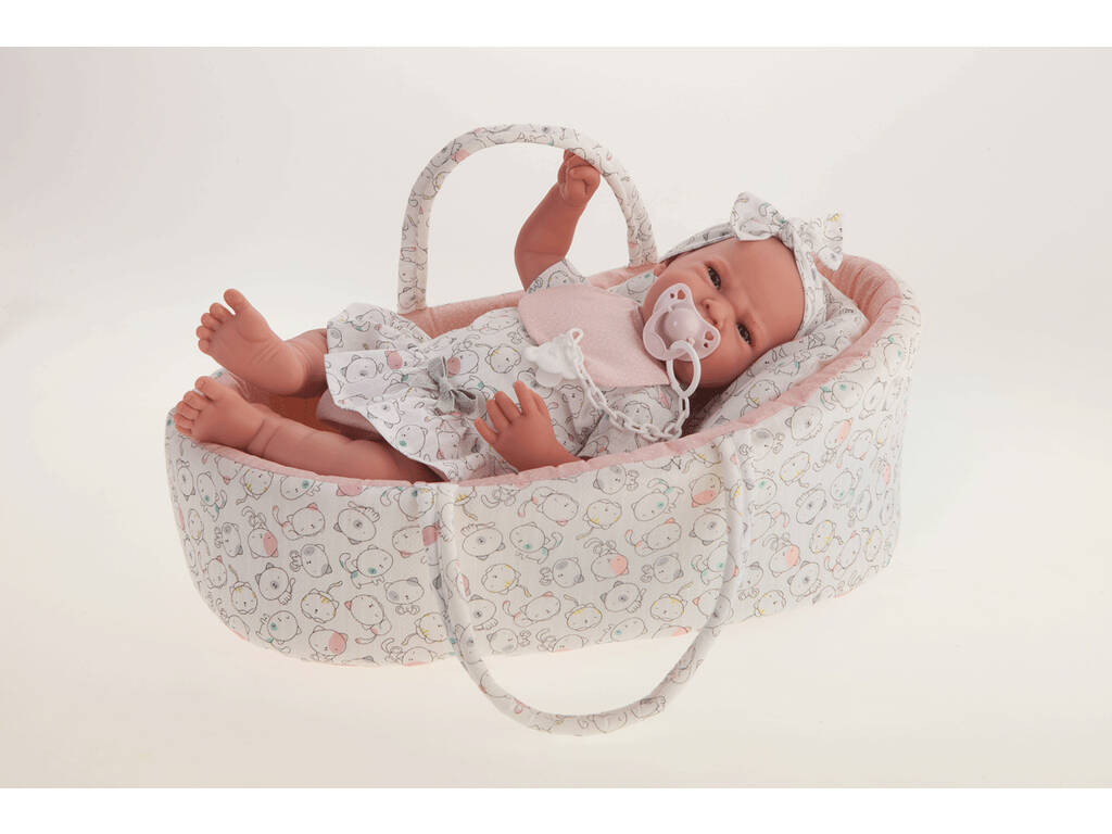 Bambola neonata Lea Carrozzina 40 cm. Antonio Juan 33115