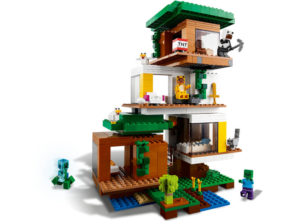 Lego Minecraft La Casa del Arbol Moderna 21174