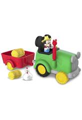 Mickey Tracteur avec Figurines Famosa MCC05010