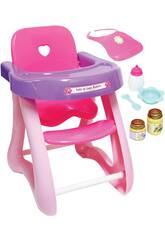 Chaise haute pour poupées jusqu'à 40 cm JC Toys 25500
