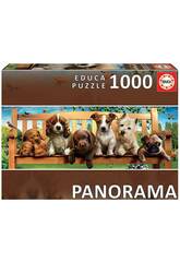 Casse-t�te 1 000 chiens sur le banc Panorama Educa 19038