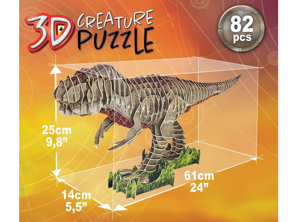 T-Rex 3D Creature Puzzle Educa 19182