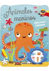 Autocollants et livre d'autocollants Animaux marins à colorier avec des autocollants