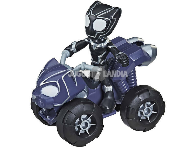 Spiderman Set Figura y Vehículo Black Panther Patrullador Pantera Hasbro F1943