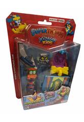 Superthings Kazoom Kids Blister 4 Figuras Kazoom, Sliders y Rampa Magic Box PST8B416IN00