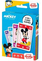 Baraja Infantil Shuffle 4 en 1 Mickey and Friends Fournier 10025072