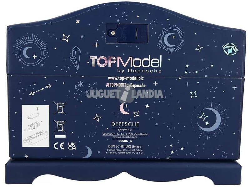 Top Model Portagioie blu con luce Moonlight Depesche 11586