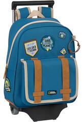 Mochila 006 con Carro 705 Reciclable National Geographic Explorer Safta 612009020