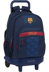 F.C. Barcelona Sac à dos compact à larges roulettes Safta 612125918