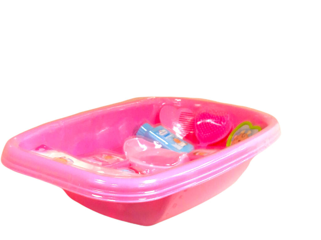 Vasca da bagno bambola rosa Toys 100