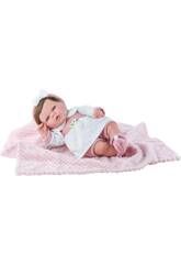 Bebè Reborn 40 cm. Rosa con cappotto Pink Toys 3955