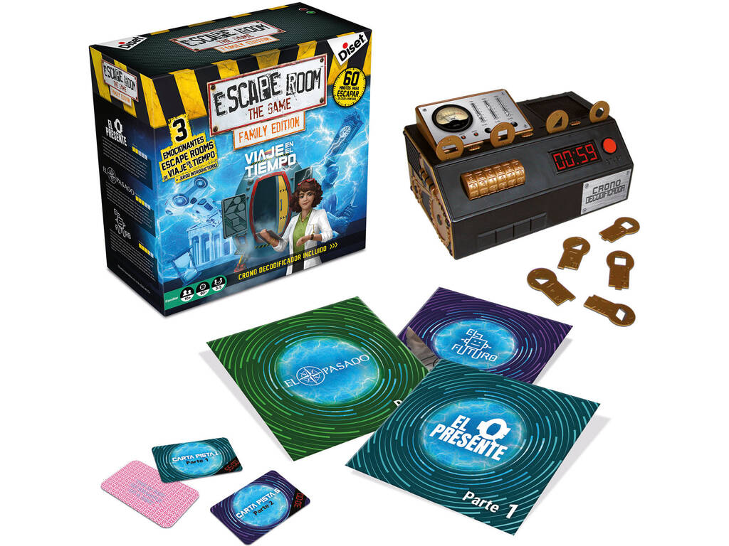 Diset Jogo De Tabuleiro De Jogadores Escape Room 2 Prateado