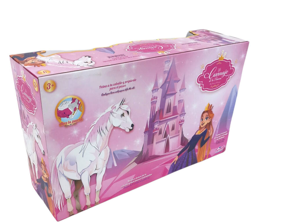 Cavallo e carrozza rosa da Principessa