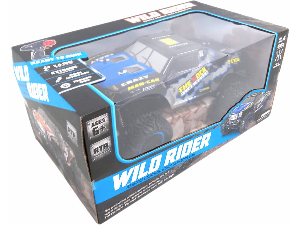 Rádio Controlo Wild Rider 2.4G 4 Fuções Azul