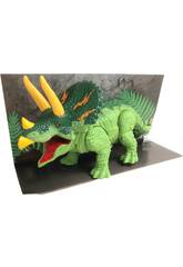 Grüner Wanderer-Triceratops 24 cm.