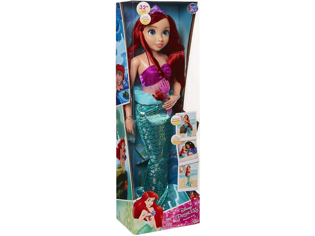 Princesas Disney Mi Amiga Ariel 80 cm. Jakks 99088-4L