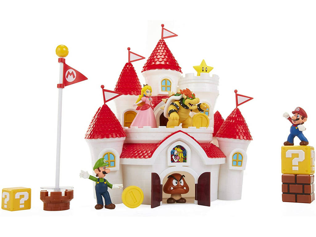 Super Mario Conjunto de Jogo Mushroom Kingdom Castle Jakks 58541-4L