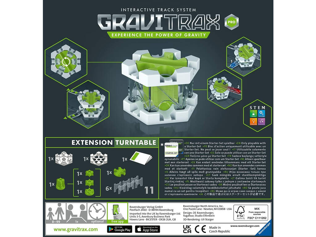 Gravitrax Expansión Pro Turntable Ravensburger 26977