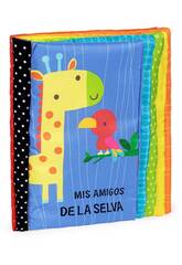 Livre pour enfants en tissu Mes amis de la jungle
